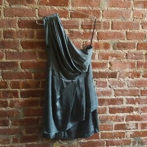 BCBGeneration off shoulder gray dress
